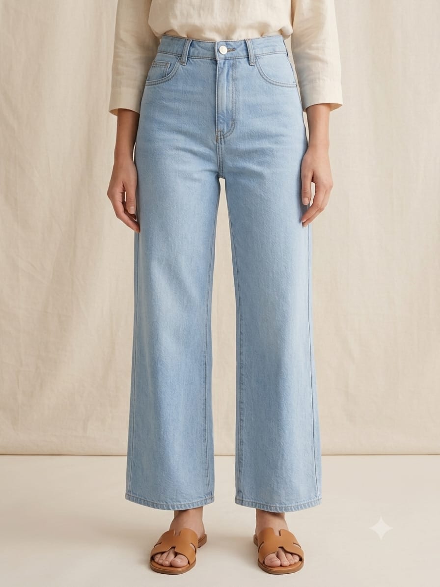 Calça Jeans Wide Leg