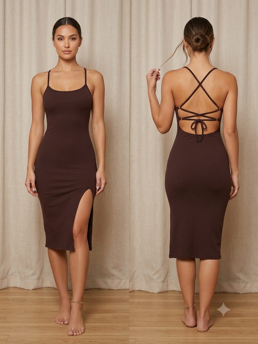 Vestido Canelado